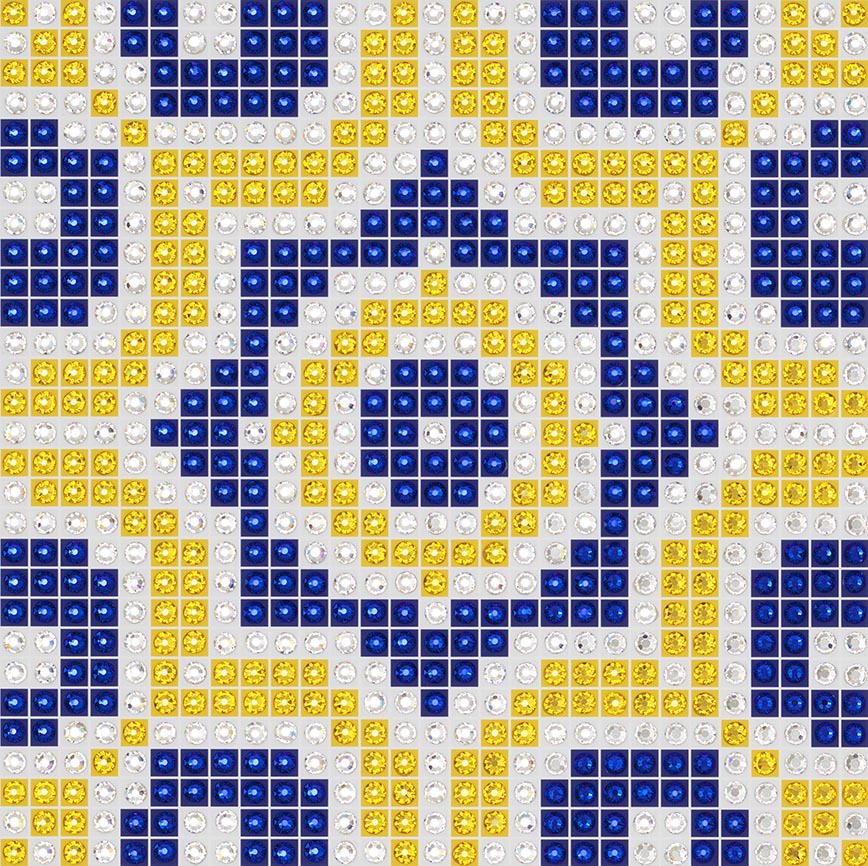 Azulejos 6 - crystal art by Julia Roshkow