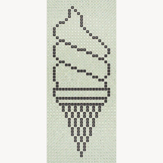 Sugar Cone - Pistachio - crystal art by Julia Roshkow