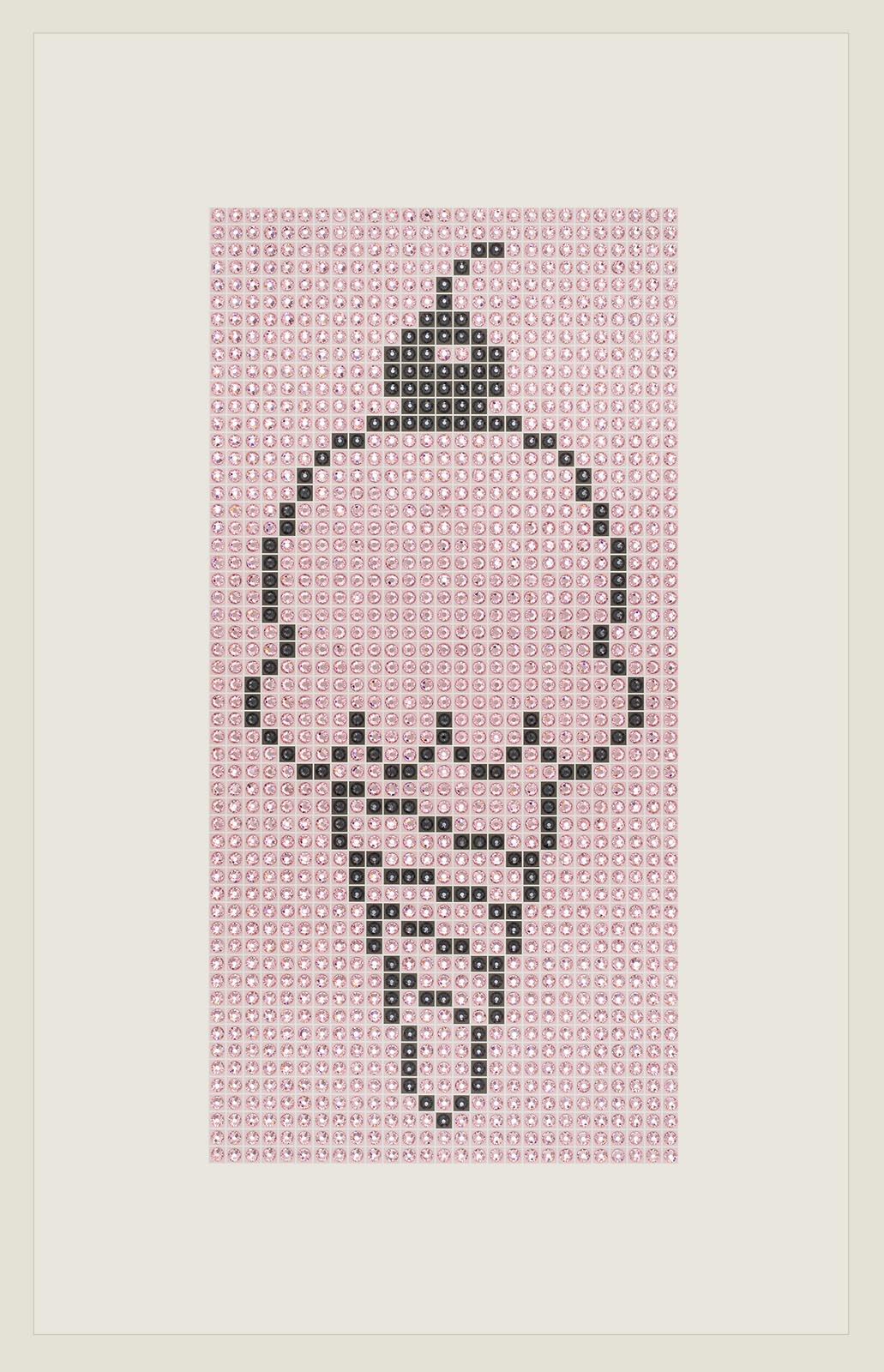 Waffle Cone - Strawberry - crystal art by Julia Roshkow